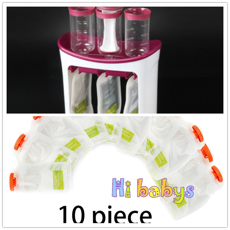 Baby Food Squeeze Station and Storage Set