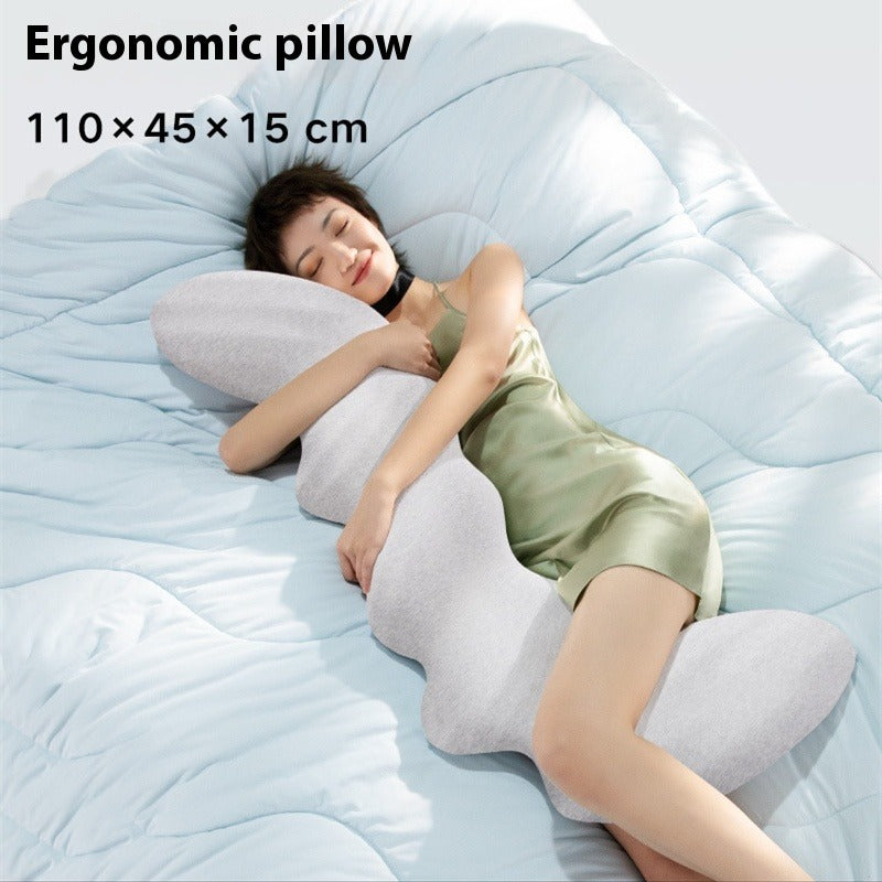 Ergonomic Maternity Body Pillow with Leg Support