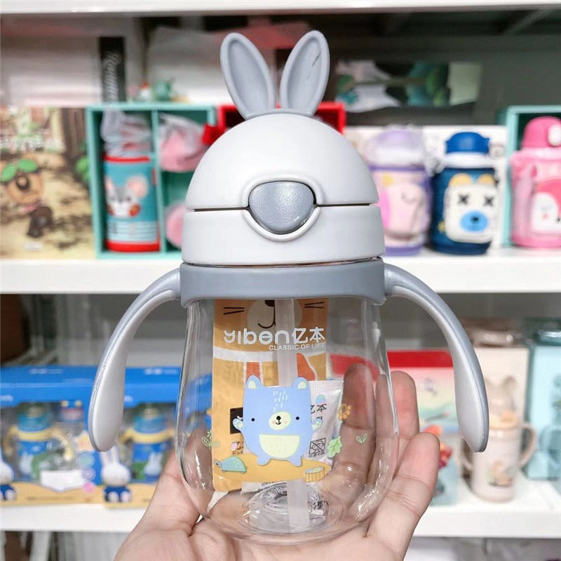 Cartoon Kids Straw Cup 280ml