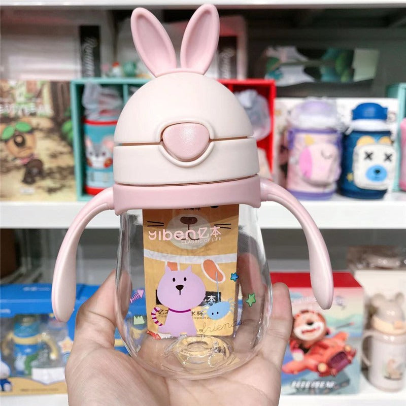 Cartoon Kids Straw Cup 280ml
