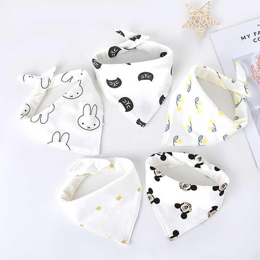 Triangle Baby Scarf for Drooling and Teething
