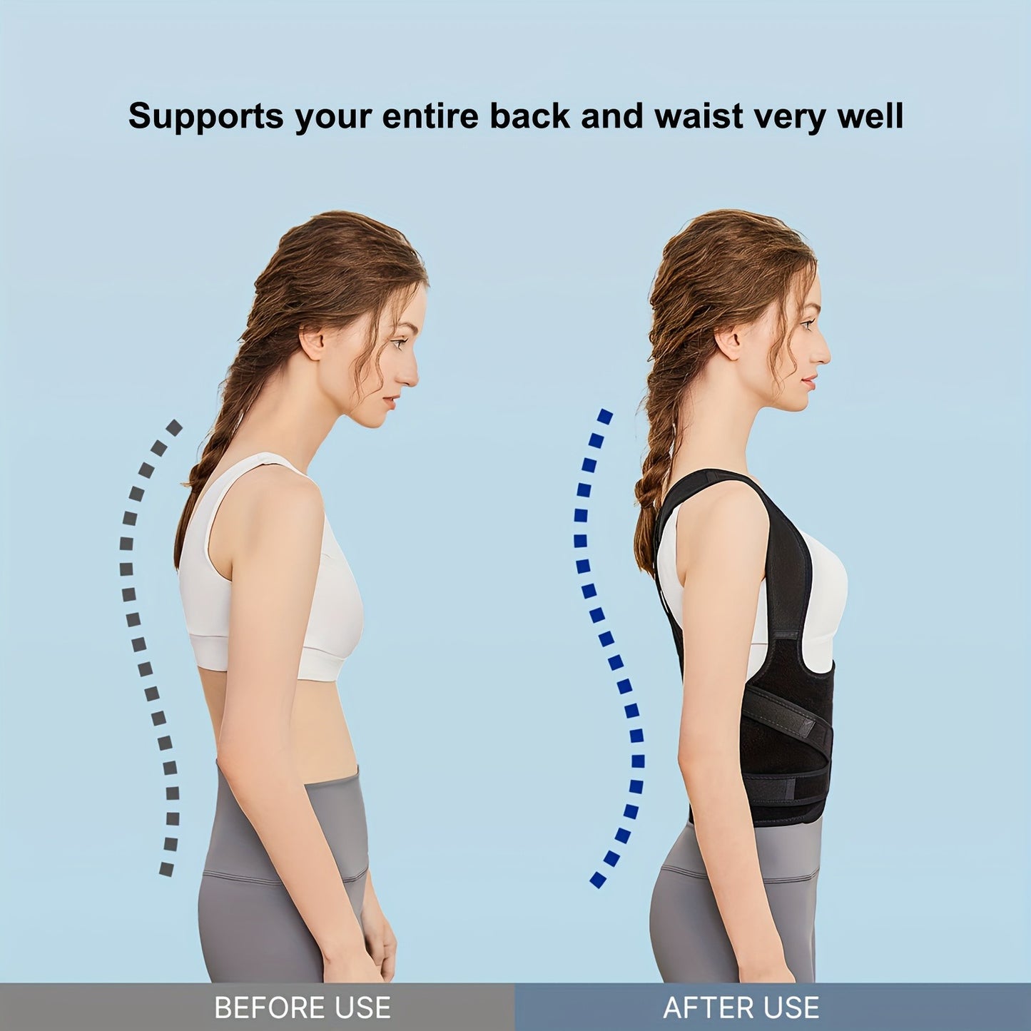 Adjustable Back & Waist Support Unisex