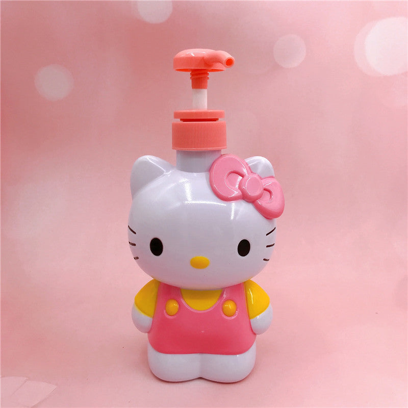 Cartoon Squeeze Bottle - 3D Cat Design for Toiletries