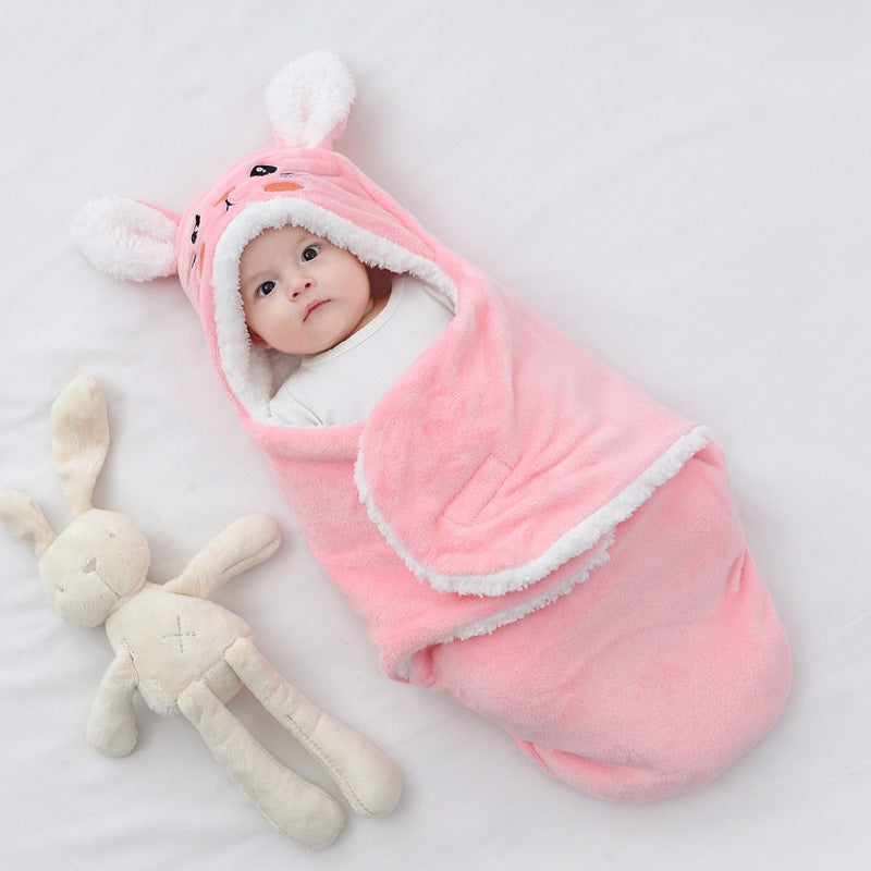 Baby Swaddle Blanket Flannel Cartoon