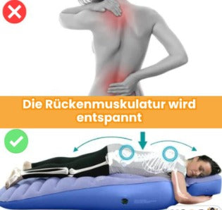 Inflatable Maternity Mattress with Flocking Surface
