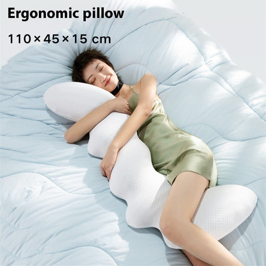 Ergonomic Maternity Body Pillow with Leg Support
