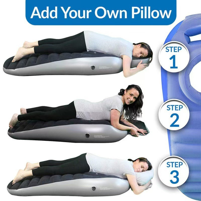 Inflatable Maternity Mattress with Flocking Surface